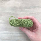 Crochet Green Heart Hanging Decoration