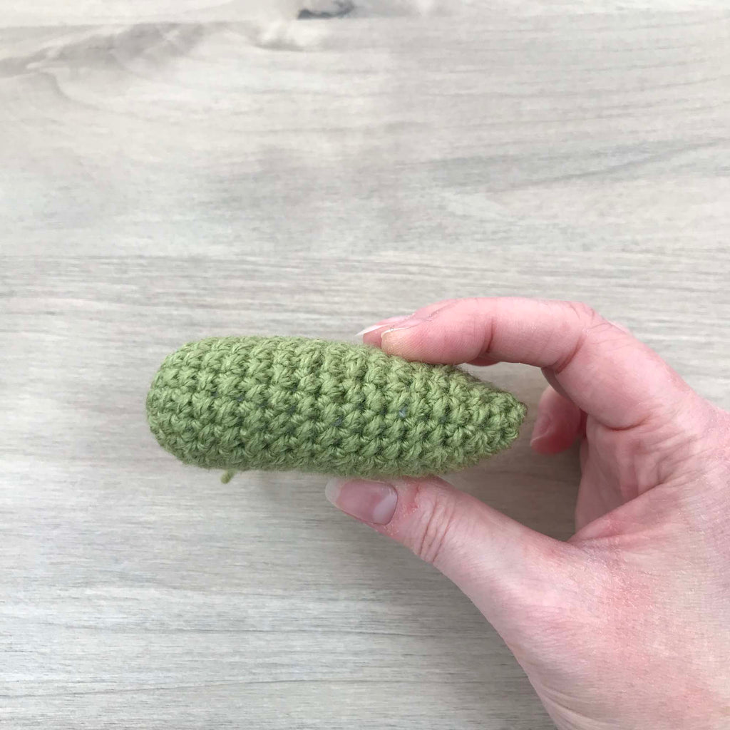 Crochet Green Heart Hanging Decoration