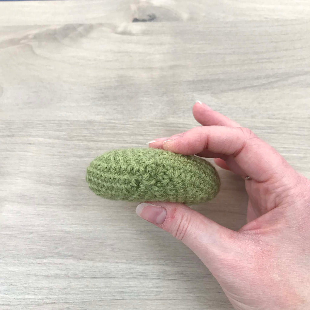 Crochet Green Heart Hanging Decoration