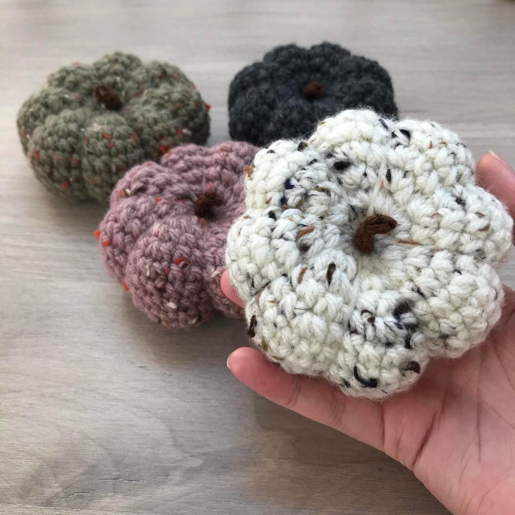 Crochet XL Pumpkin Decoration