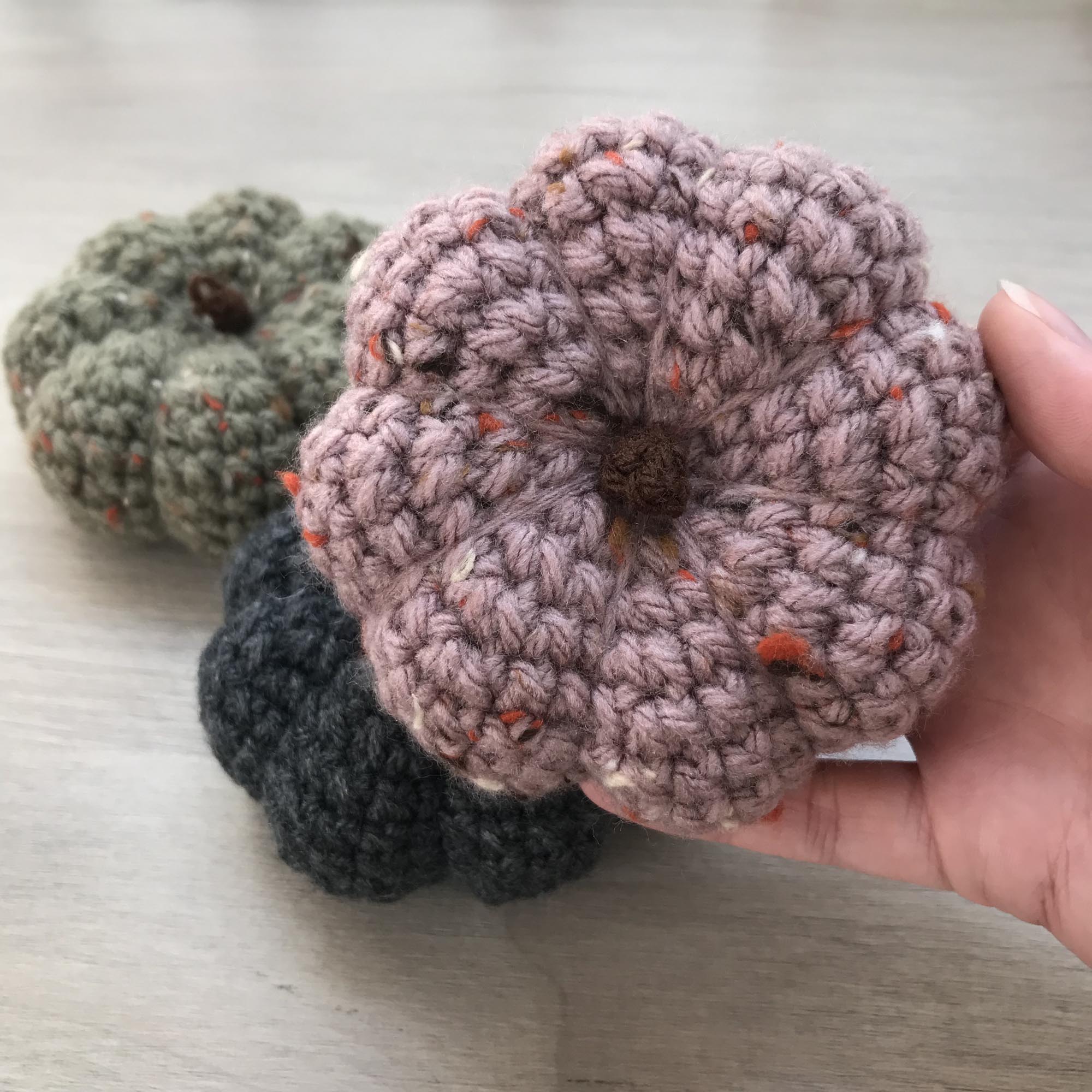 Crochet XL Pumpkin Decoration