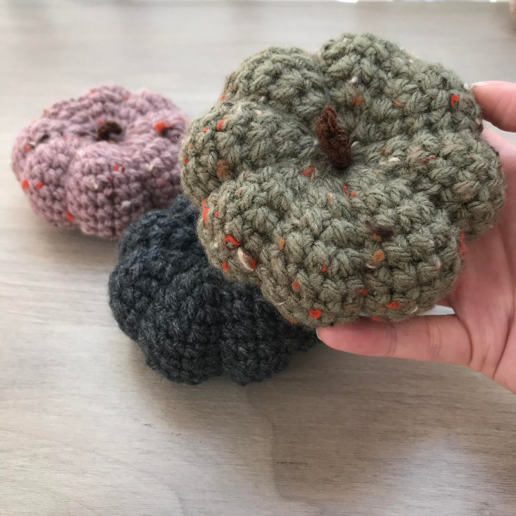 Crochet XL Pumpkin Decoration