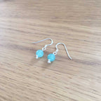 Sterling Silver Green Aventurine Handmade Bead Earrings