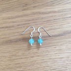 Sterling Silver Green Aventurine Handmade Bead Earrings