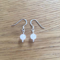 Sterling Silver Rose Quartz Handmade Bead Earrings