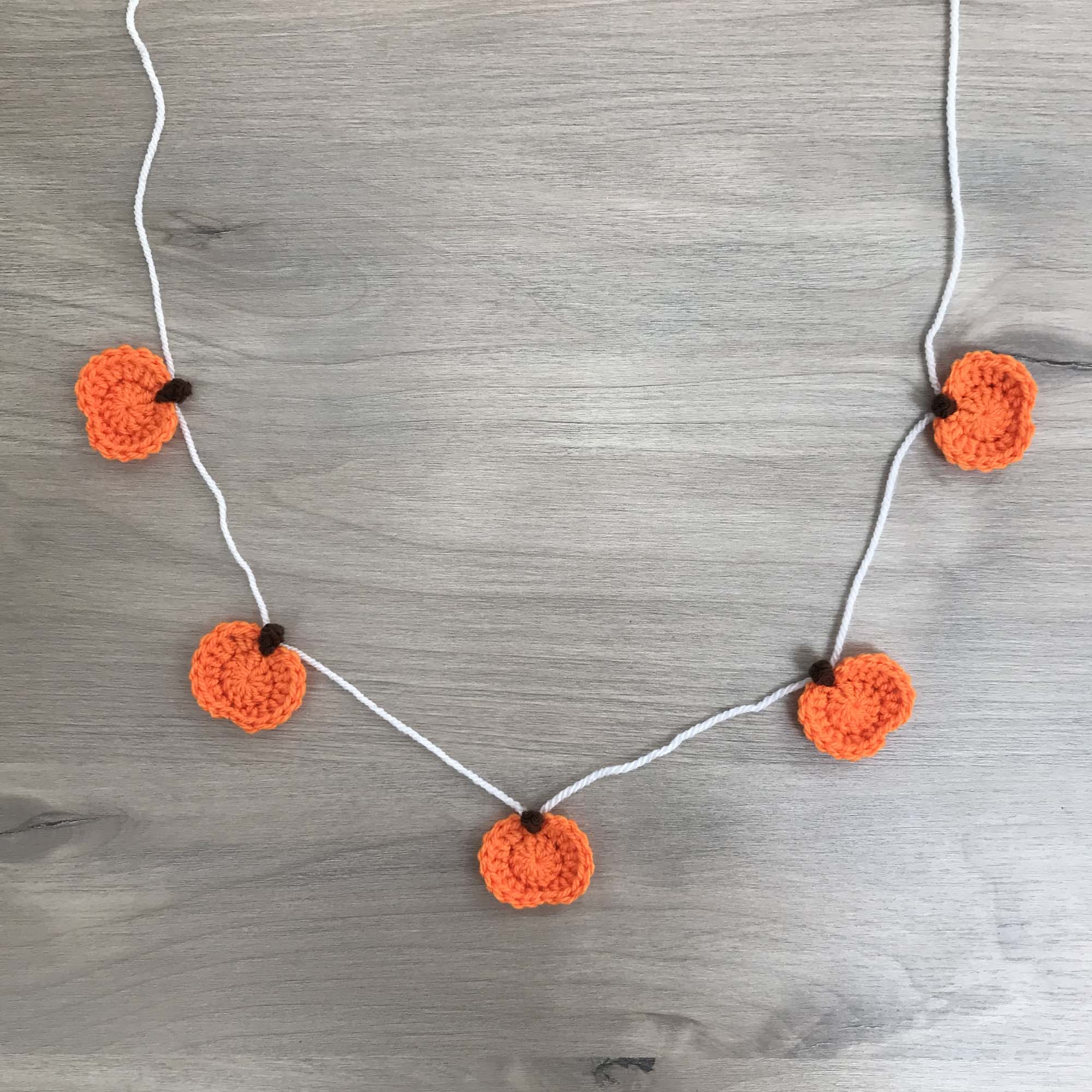 Crochet Halloween Pumpkin Bunting