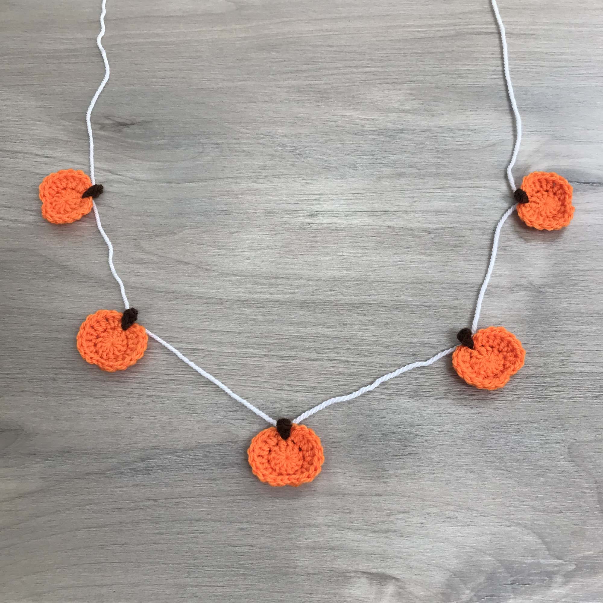 Crochet Halloween Pumpkin Bunting