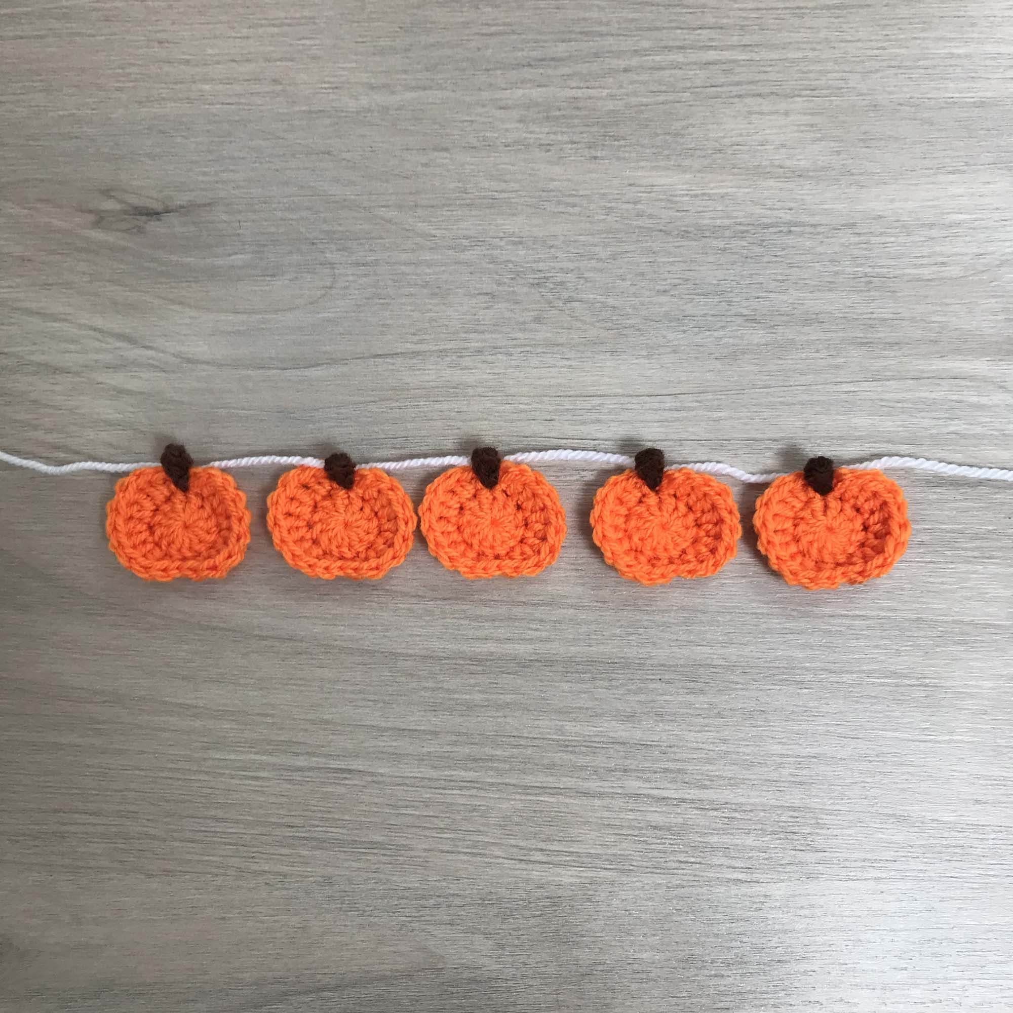 Crochet Halloween Pumpkin Bunting