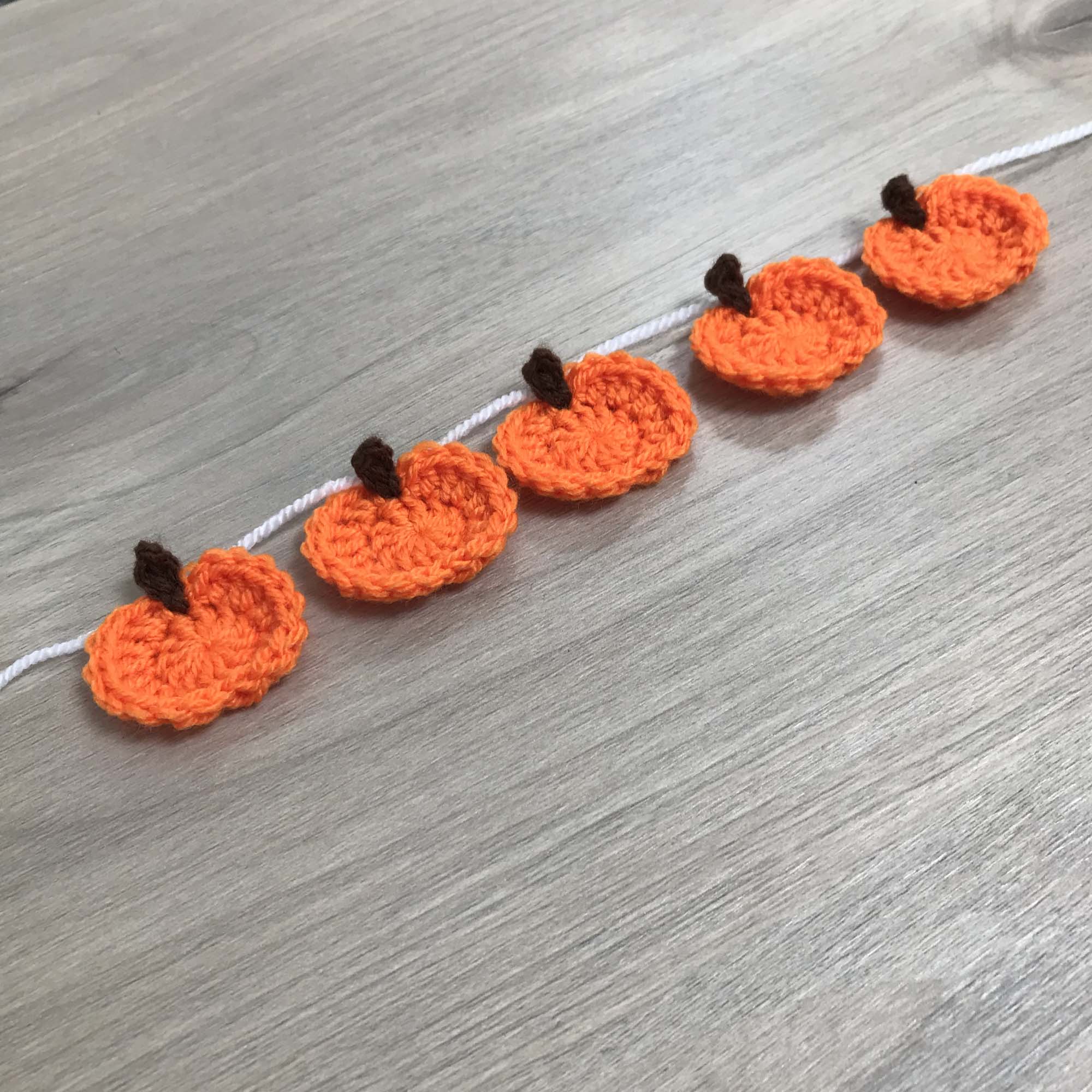 Crochet Halloween Pumpkin Bunting