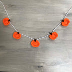 Crochet Halloween Pumpkin Bunting