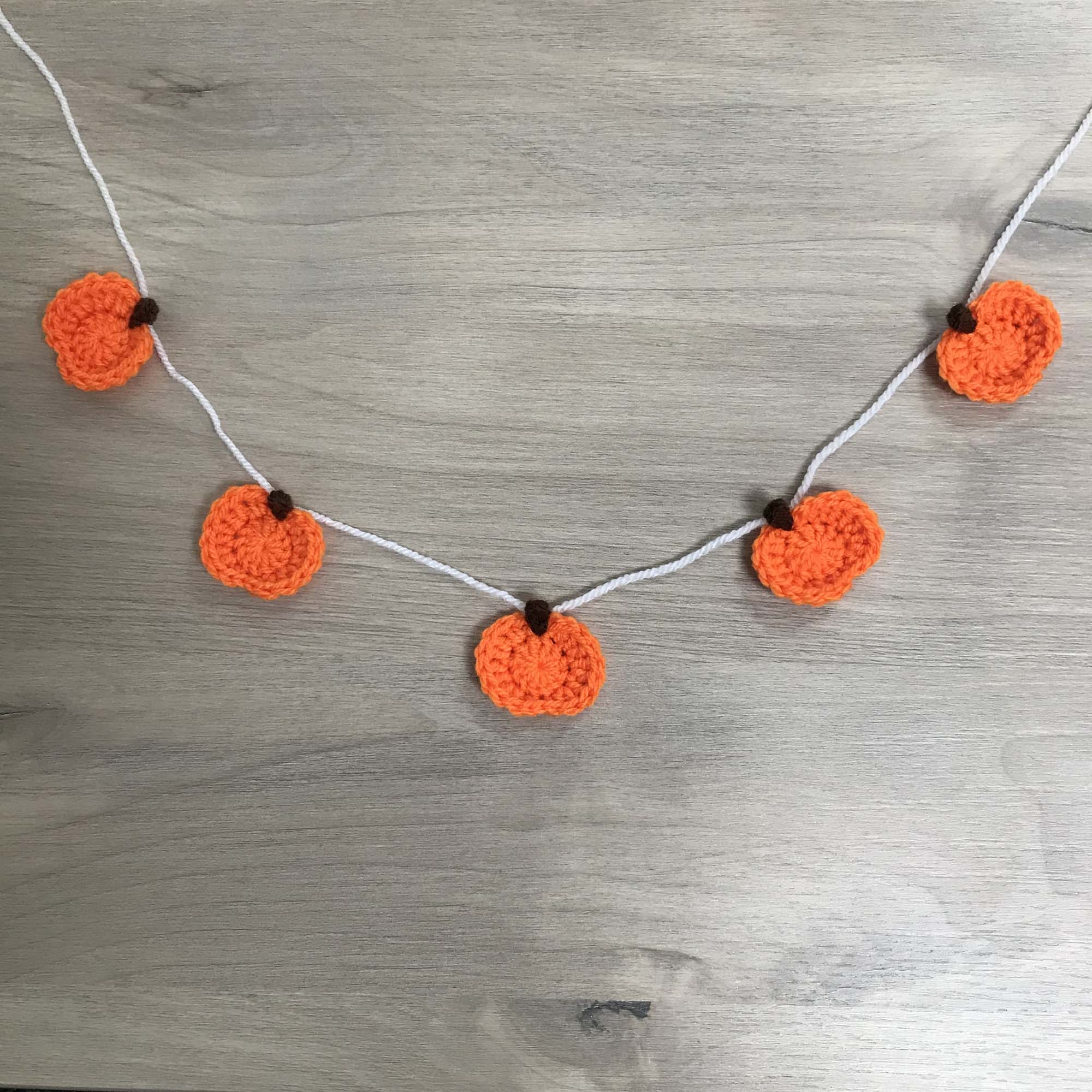 Crochet Halloween Pumpkin Bunting