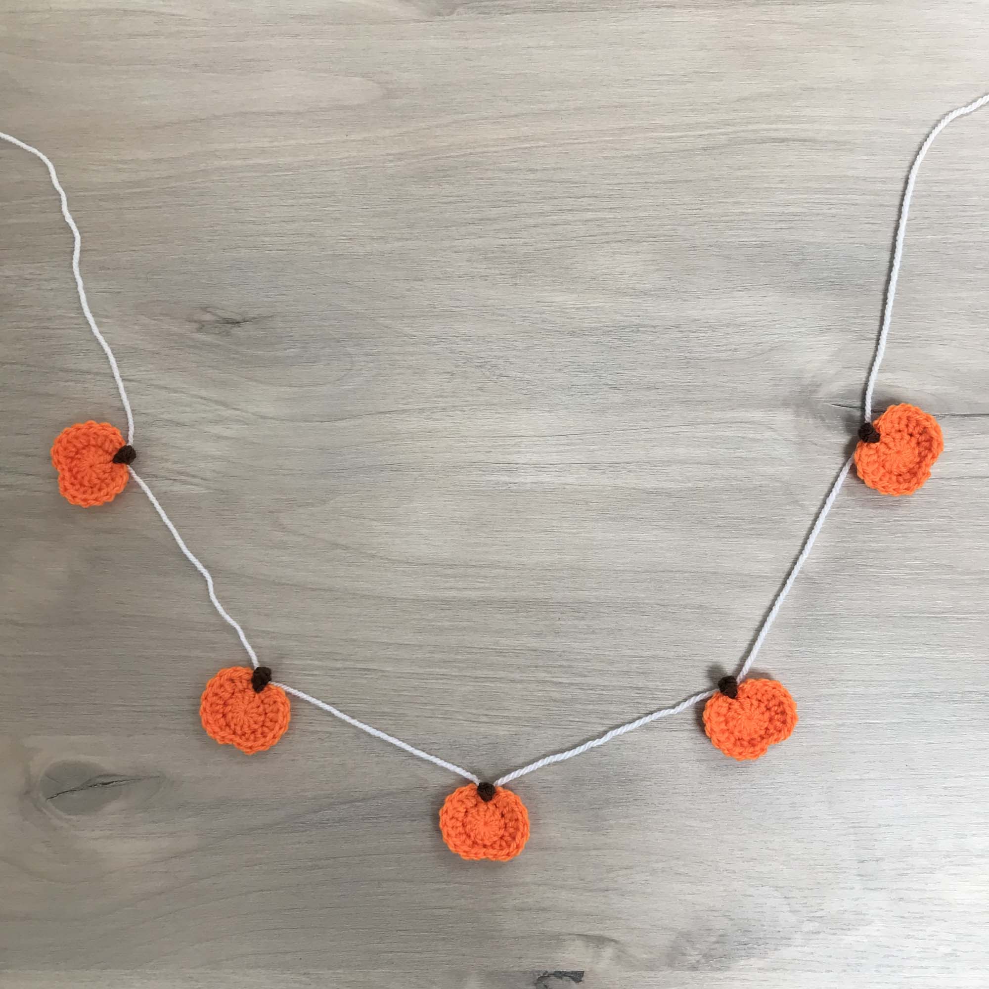 Crochet Halloween Pumpkin Bunting