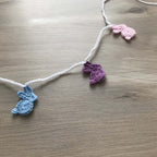 Pastel Shades Crochet Bunny Rabbit Bunting