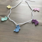 Pastel Shades Crochet Bunny Rabbit Bunting