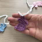 Pastel Shades Crochet Bunny Rabbit Bunting