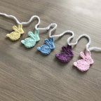 Pastel Shades Crochet Bunny Rabbit Bunting