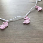 Baby Pink Crochet Bunny Rabbit Bunting