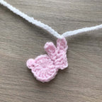 Baby Pink Crochet Bunny Rabbit Bunting