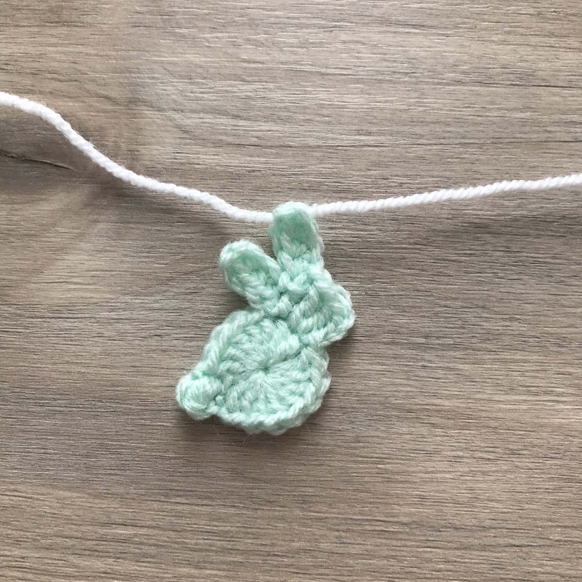 Mint Crochet Bunny Rabbit Bunting