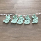 Mint Crochet Bunny Rabbit Bunting