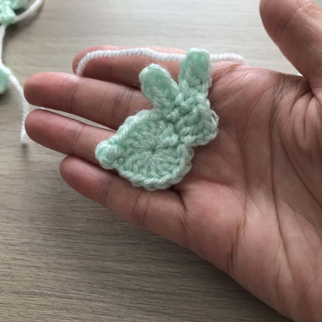 Mint Crochet Bunny Rabbit Bunting