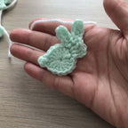 Mint Crochet Bunny Rabbit Bunting