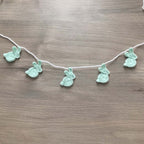 Mint Crochet Bunny Rabbit Bunting