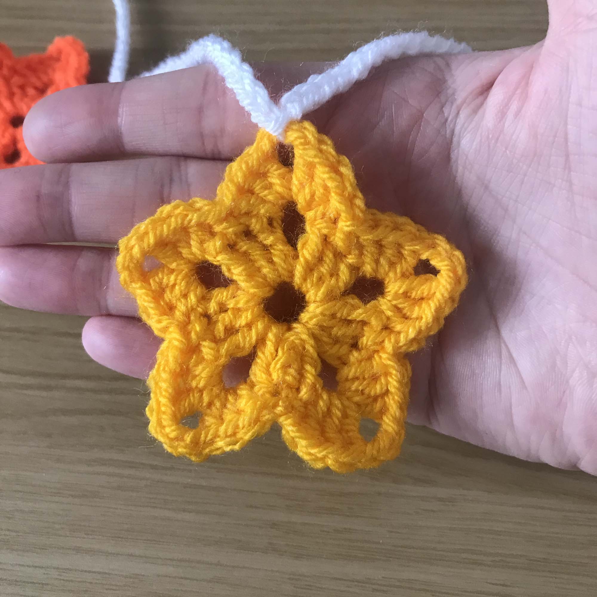 Rainbow Crochet Round Star Bunting