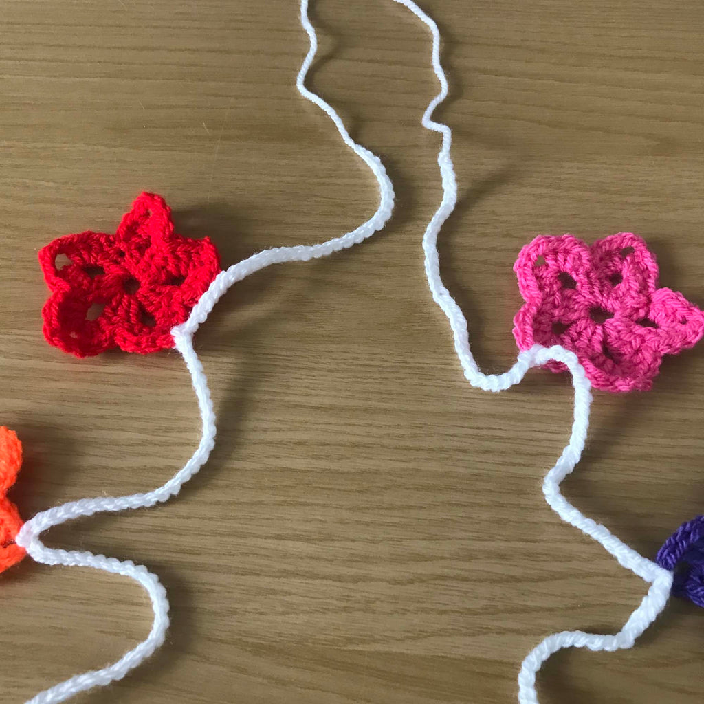 Rainbow Crochet Round Star Bunting