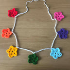 Rainbow Crochet Round Star Bunting
