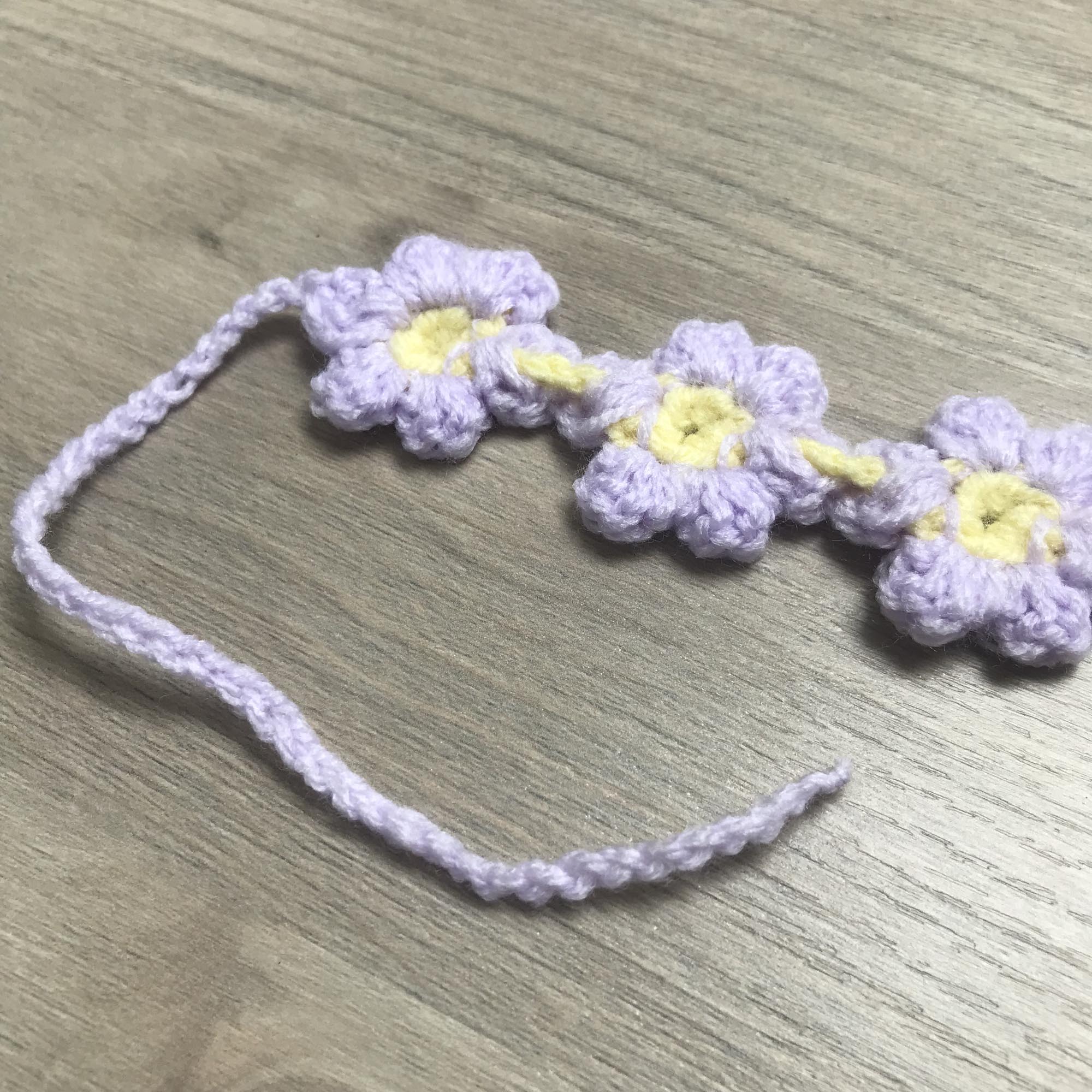 Crochet Daisy Hairbands