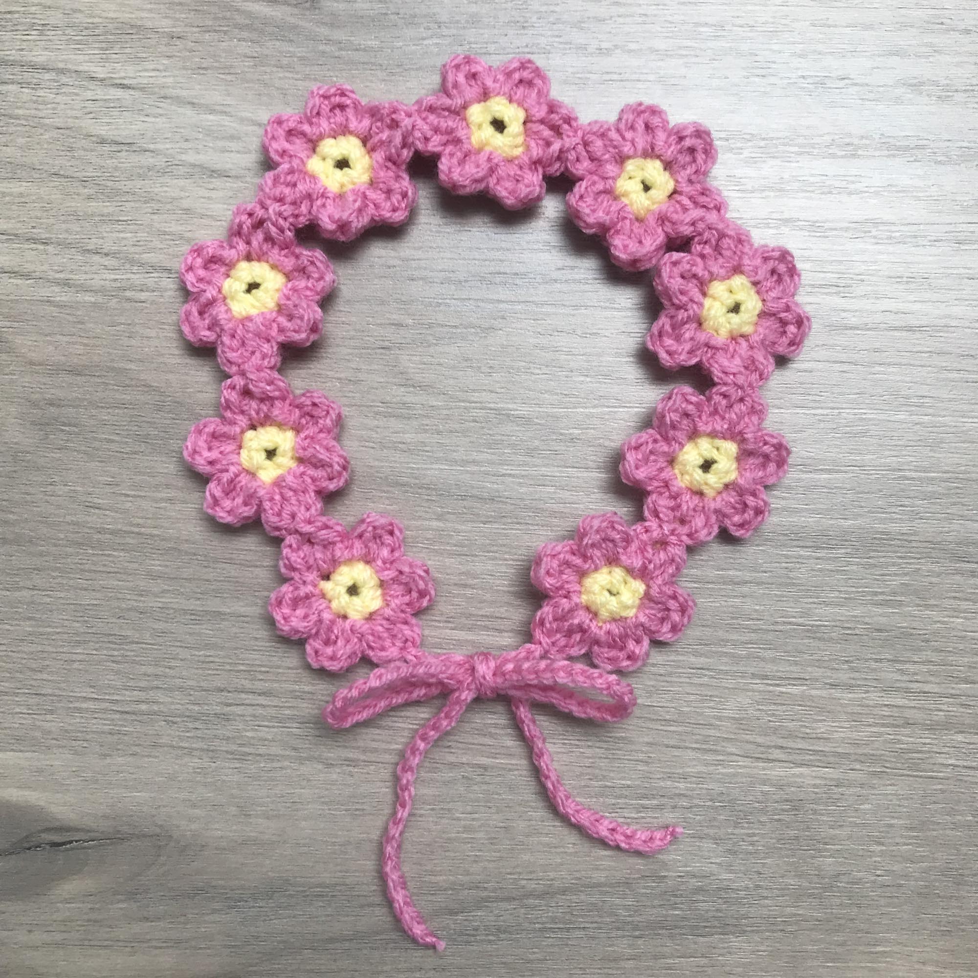 Crochet Daisy Hairbands