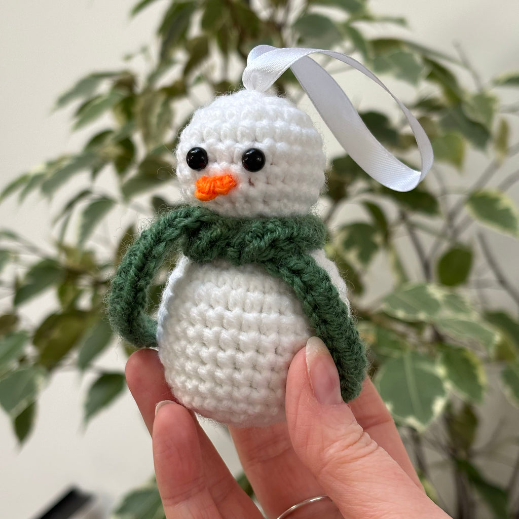 Crochet Snowman Decoration