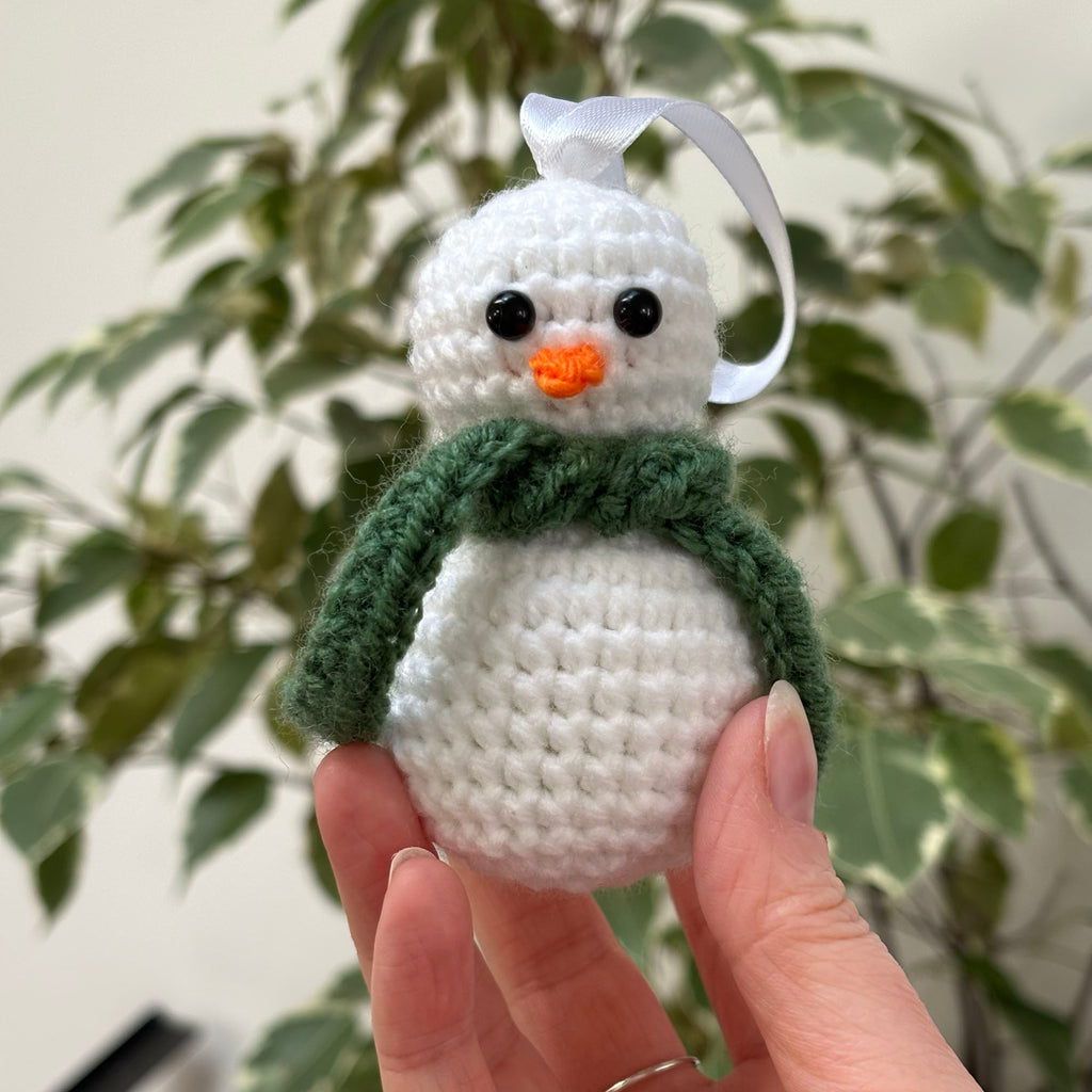 Crochet Snowman Decoration