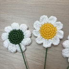 Crochet Faux Daisy Stems