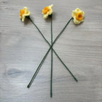Crochet Faux Daffodil Stems
