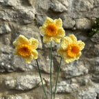 Crochet Faux Daffodil Stems