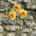 Crochet Faux Daffodil Stems