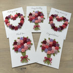 Crochet Floral Anniversary Card - Personalisation Optional