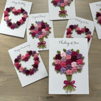 Crochet Floral Thinking of You Card - Personalisation Optional