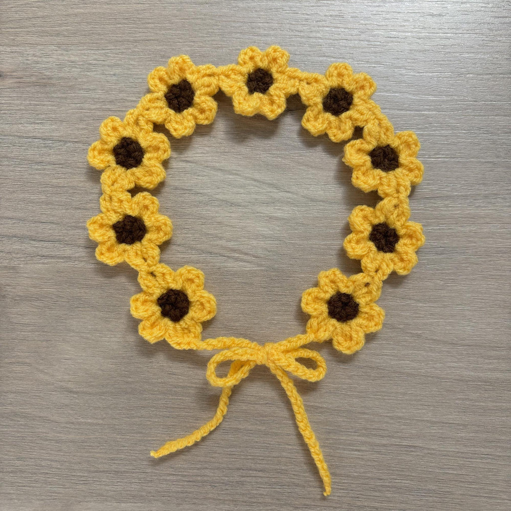 Crochet Sunflower Hairband