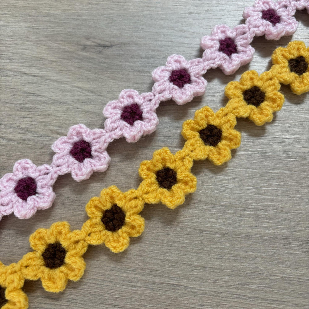Crochet Sunflower Hairband