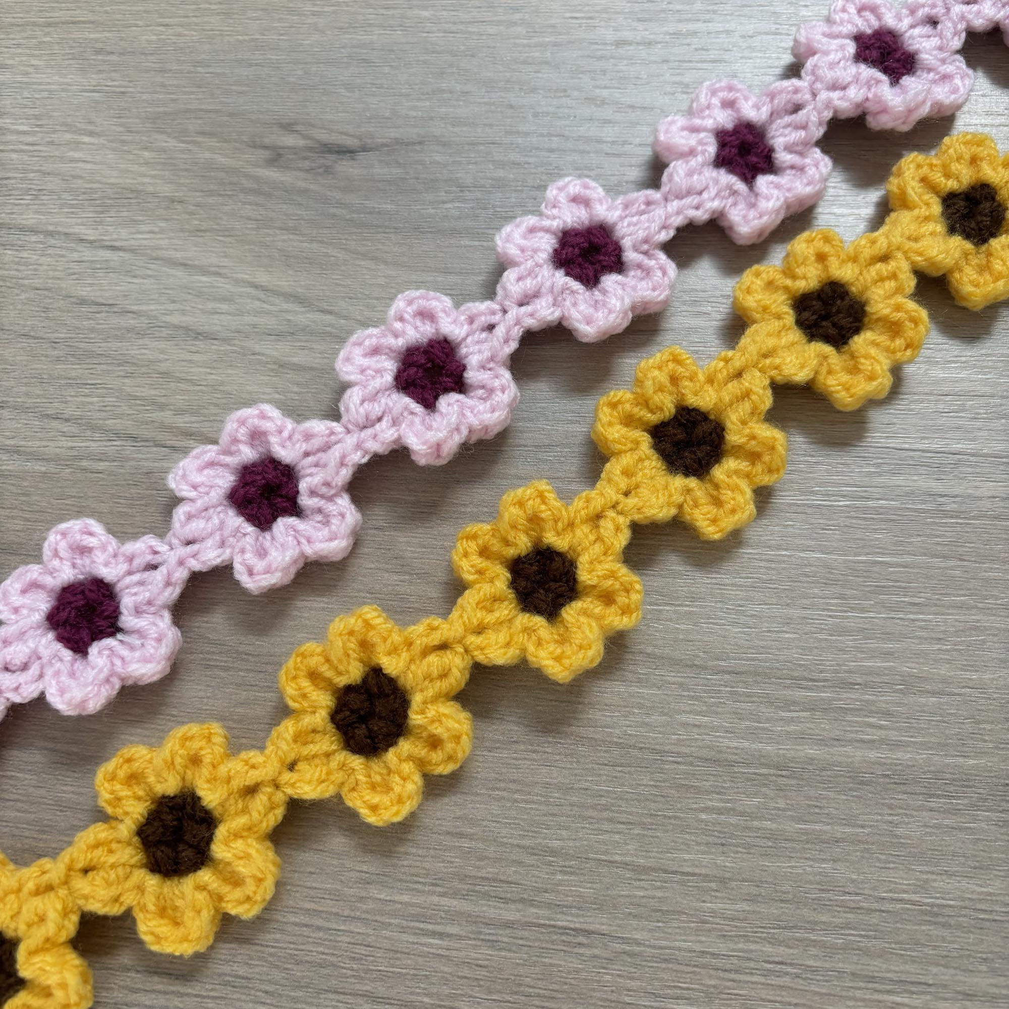 Crochet Sunflower Hairband