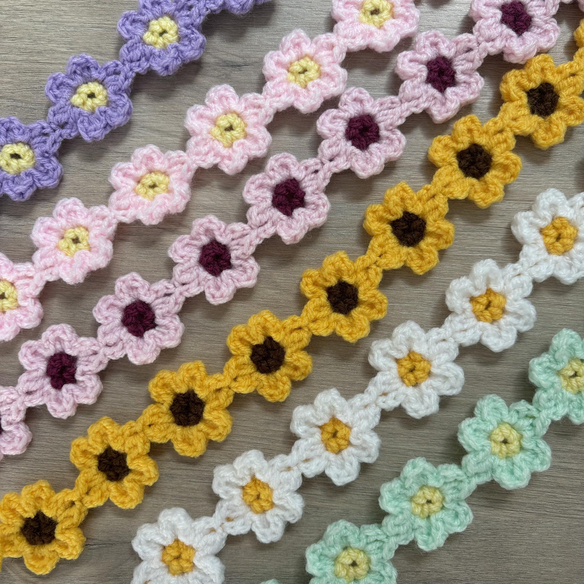 Crochet Daisy Hairband