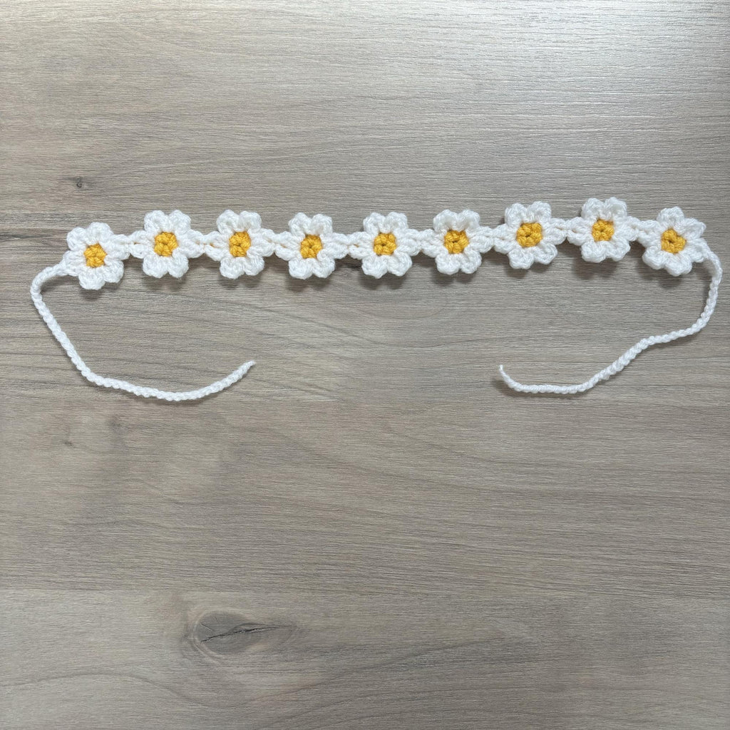 Crochet Daisy Hairband