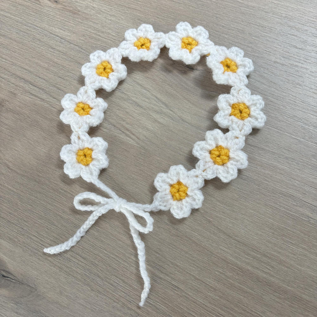 Crochet Daisy Hairband