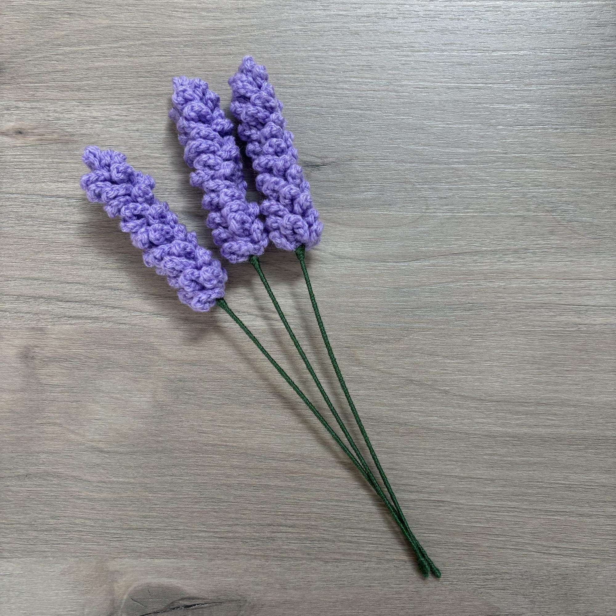 Crochet Faux Lavender Stems