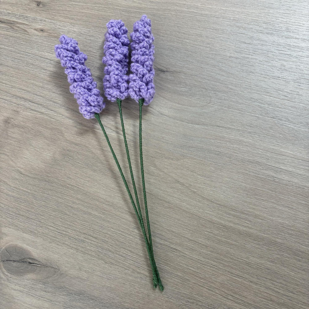 Crochet Faux Lavender Stems