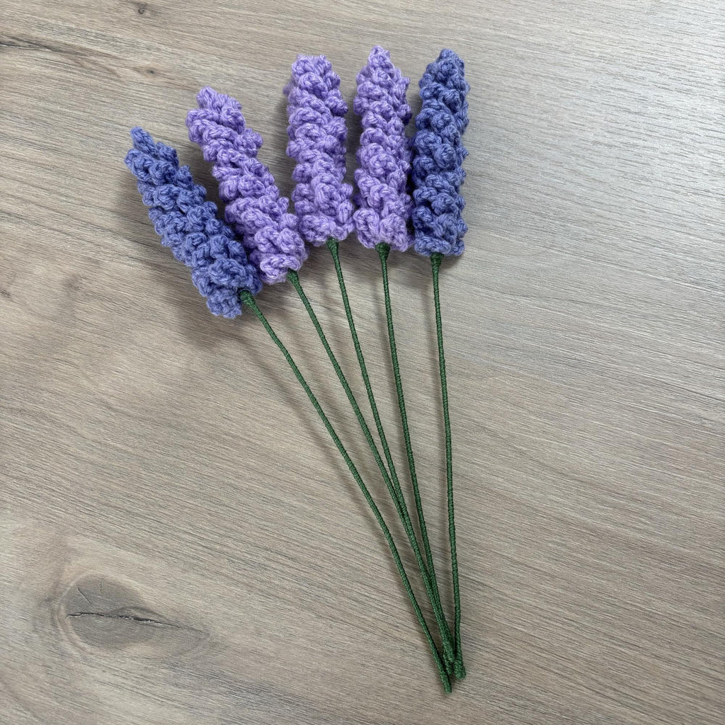 Crochet Faux Lavender Stems