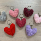 Crochet Heart Keyring